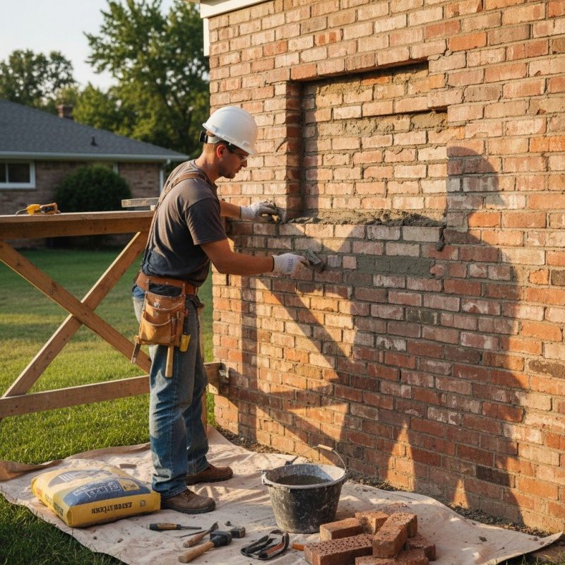 Front Porch Masonry Repair