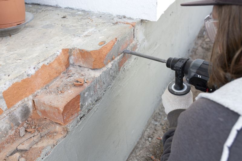 Front Porch Masonry Repair detail